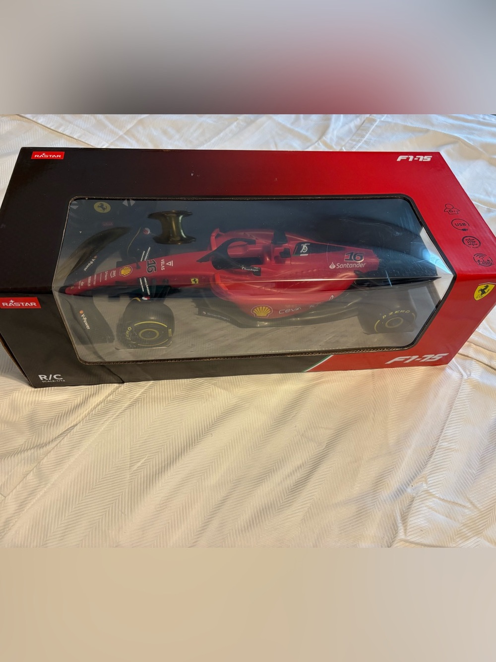 NEW Rastar 1:12 Ferrari F1-75 Remote Control Ferrari 16 F1 RC Racing Car